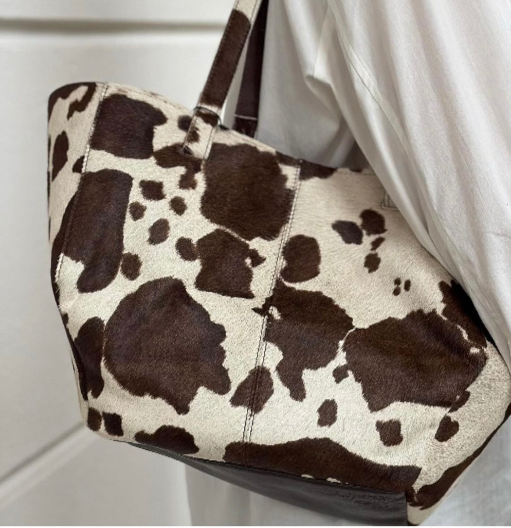 Shopper med brown cow hair on fra Depeche