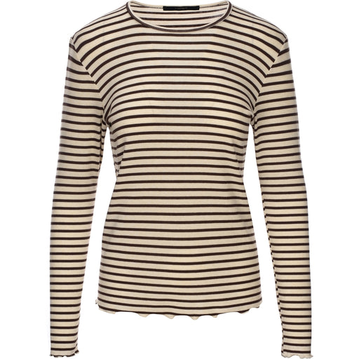 Bluse med striber model Amar fra Luxzuz