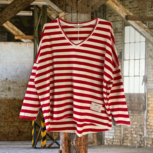 Bluse med strib model Garda fra Cabana Living
