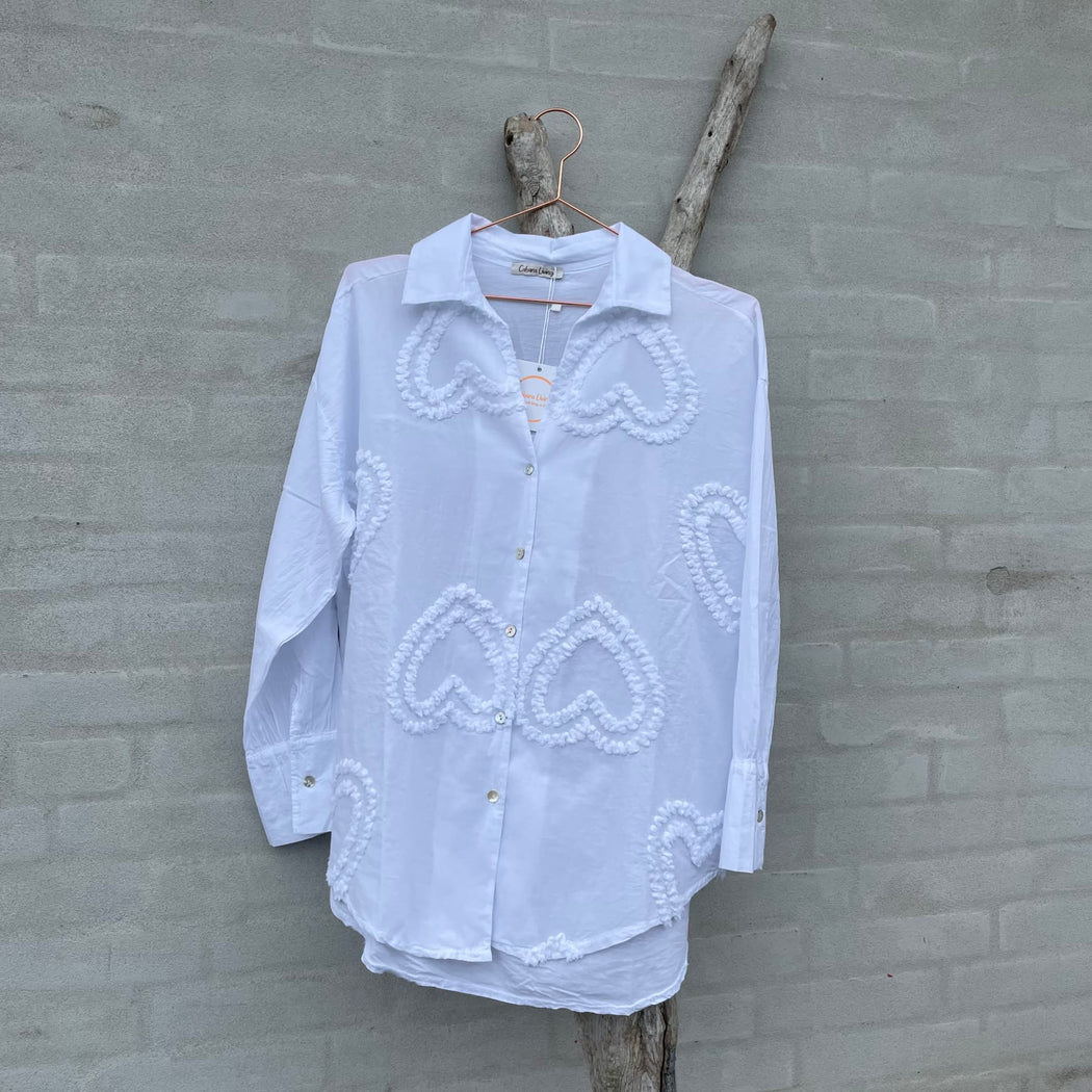 Skjorte med hjerte fra Cabana Living