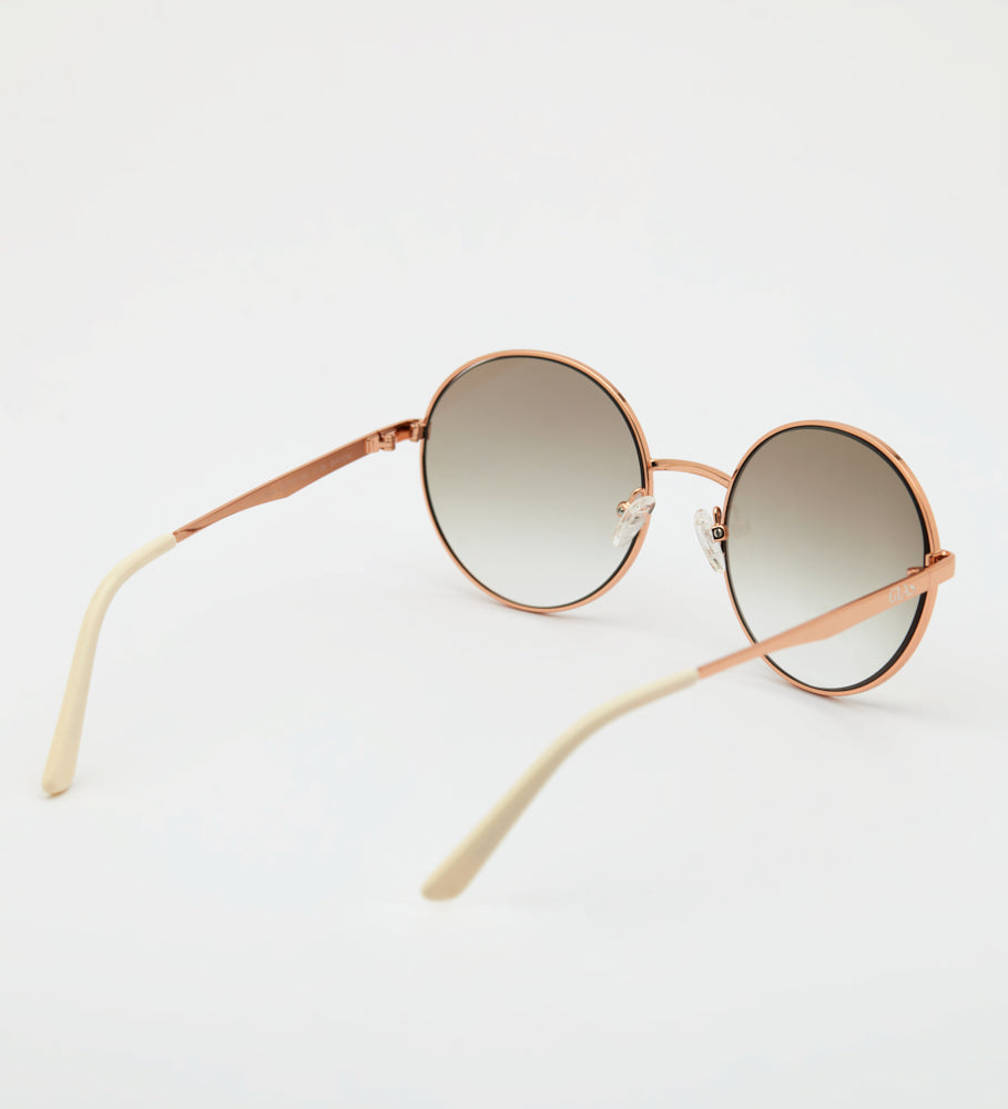 Læsebrille med solbeskyttelse model Grace i rose gold