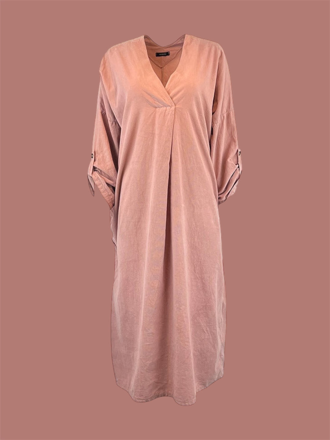 Kjole model Arken i babyfløjl med lange ærmer fra Skovbjerg