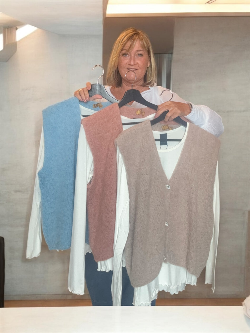 Vest i strik fra BoHo Love