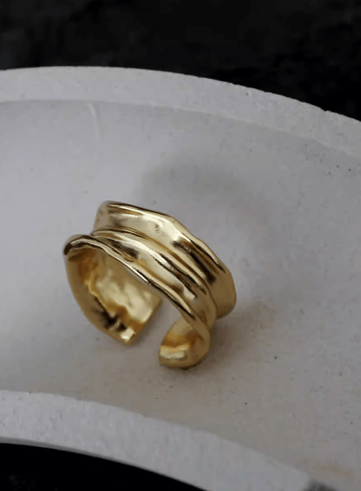 Ring - 18 karat guldbelagt 925 sterlingsølv - Gabrielle