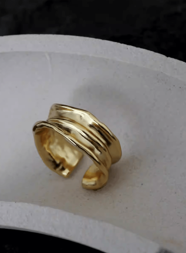 Ring - 18 karat guldbelagt 925 sterlingsølv - Gabrielle