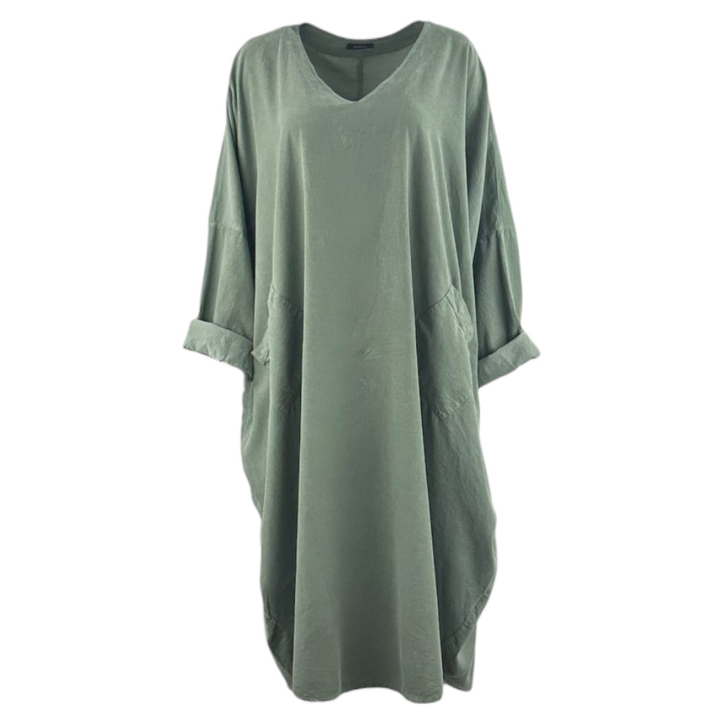 Kjole oversize i babyfløjl model Eleanor fra SKovbjerg