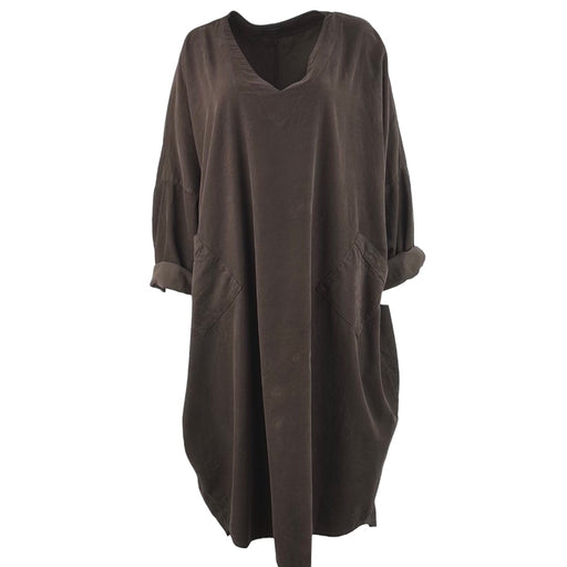 Kjole oversize i babyfløjl model Eleanor fra SKovbjerg