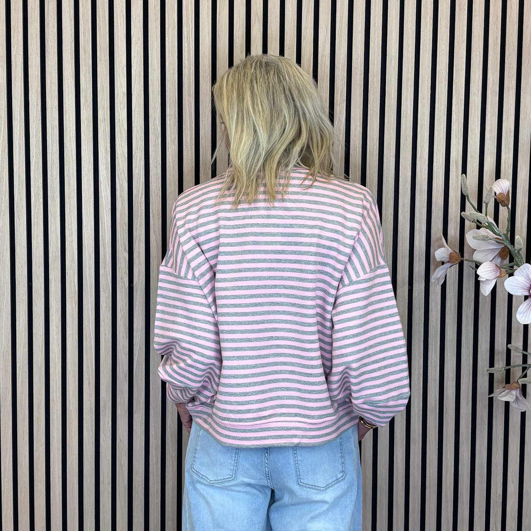 Bluse med strib model Imaya fra Cabana Living