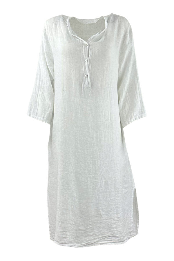 kaftan, klassisk i hør fra Skovbjerg